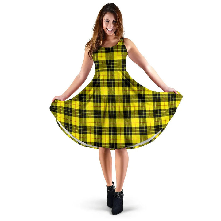 Scottish MacLeod of Lewis Modern Clan Tartan Women Midi Dress
