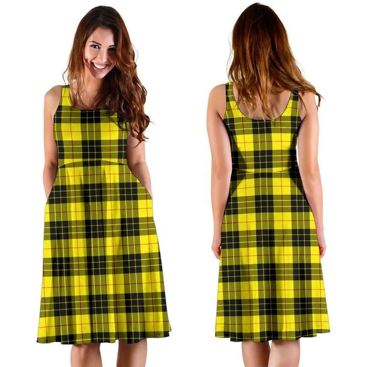 Scottish MacLeod of Lewis Modern Clan Tartan Women Midi Dress