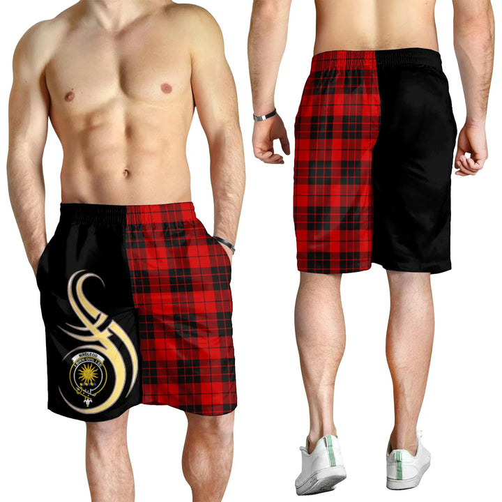 Scottish MacLeod of Raasay Clan Crest Tartan Believe in Me Men's Shorts