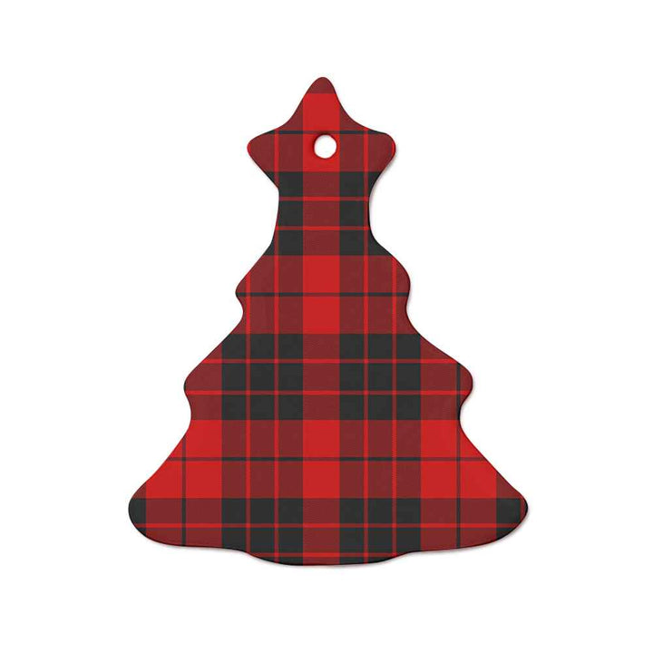 Scottish MacLeod of Raasay Clan Tartan Ceramic Ornament  Tree Shape Tartan Plaid