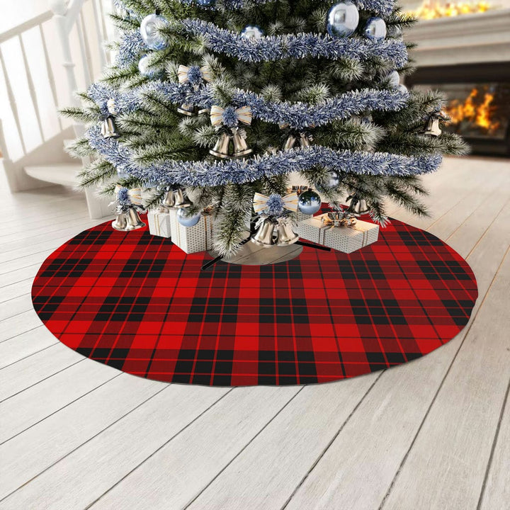 Scottish MacLeod of Raasay Clan Tartan Christmas Tree Skirt No Tassels 3 Tartan Plaid