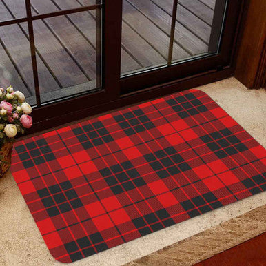 Scottish MacLeod of Raasay Clan Tartan Door Mat Tartan Plaid 1