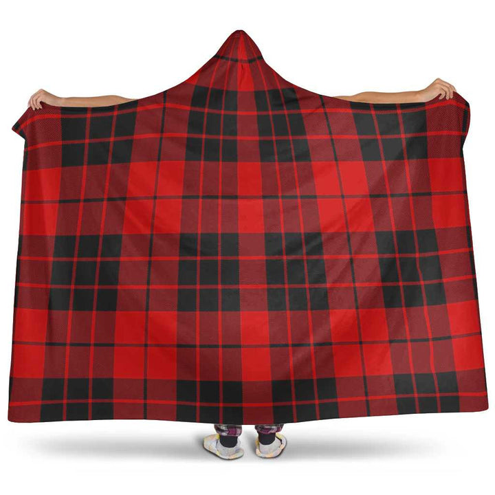 Scottish MacLeod of Raasay Clan Tartan Hooded Blanket Tartan Plaid 1