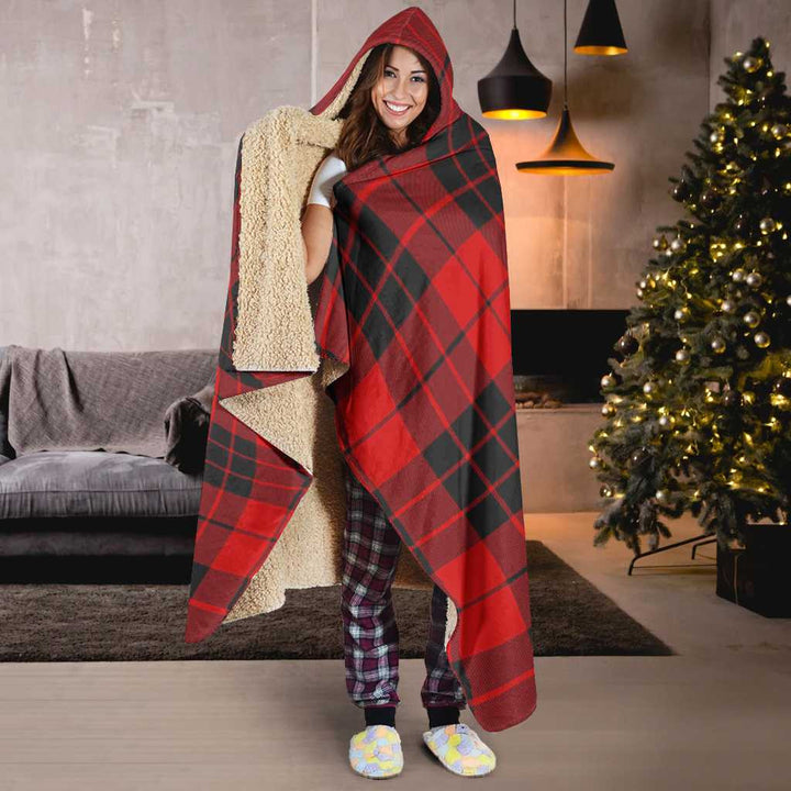 Scottish MacLeod of Raasay Clan Tartan Hooded Blanket Tartan Plaid 6