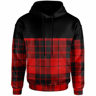 Scottish MacLeod of Raasay Clan Tartan Hoodie - Horizontal Style Front Side Tartan Plaid