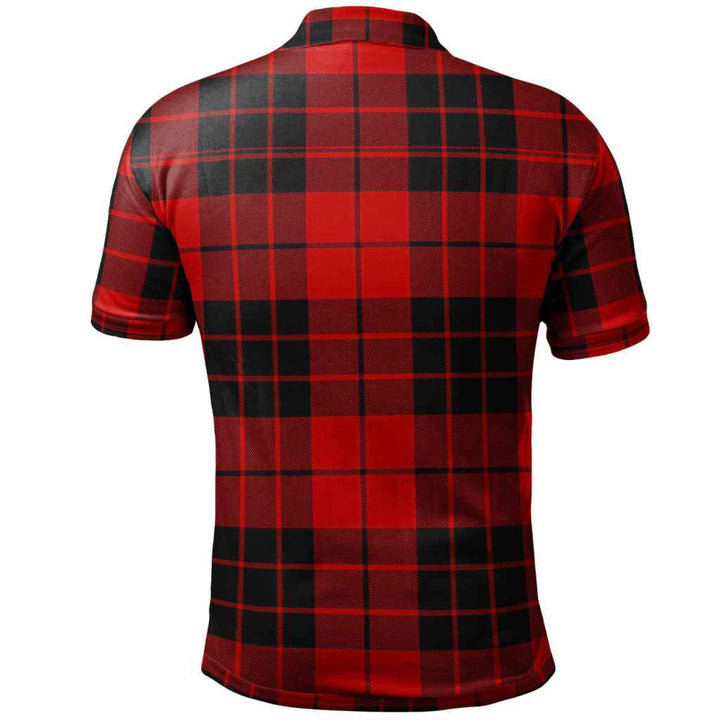 Scottish MacLeod of Raasay Clan Tartan Polo Shirt Back Side Tartan Plaid