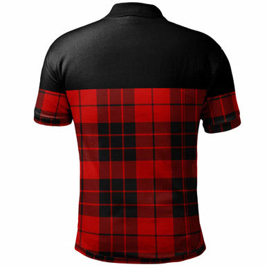 Scottish MacLeod of Raasay Clan Tartan Polo Shirt - Horizontal Style Back Side Tartan Plaid