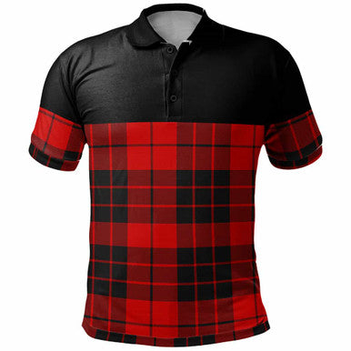 Scottish MacLeod of Raasay Clan Tartan Polo Shirt - Horizontal Style Front Side Tartan Plaid