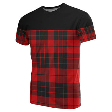 Scottish MacLeod of Raasay Clan Tartan T-Shirt Horizontal Style Front Side Tartan Plaid