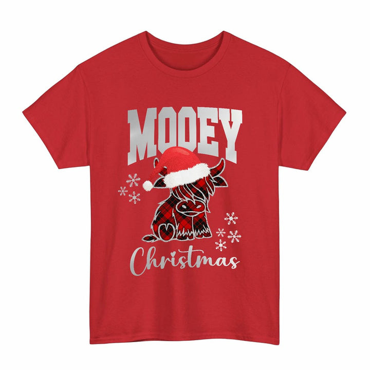 Scottish MacLeod of Raasay Clan Tartan T-Shirt - Mooey Christmas Tartan Plaid Red Color