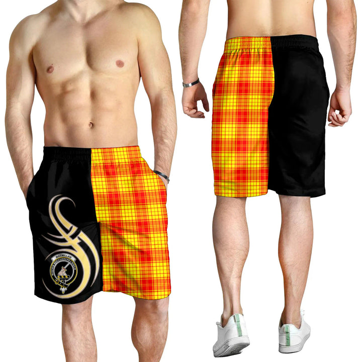 Scottish MacMillan Clan Crest Tartan Believe in Me Men's Shorts