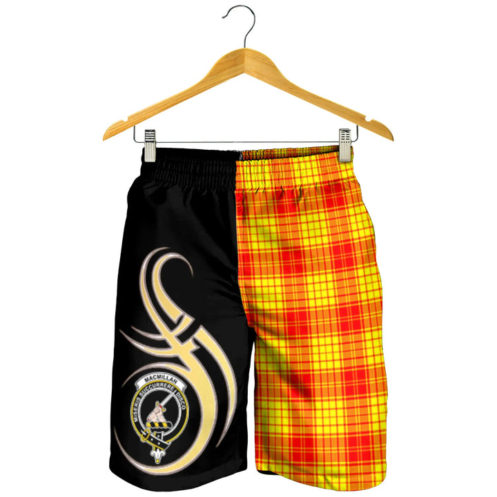 Scottish MacMillan Clan Crest Tartan Believe in Me Men's Shorts