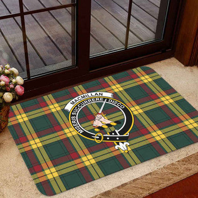 Scottish MacMillan Clan Crest Tartan Door Mat Tartan Plaid 1