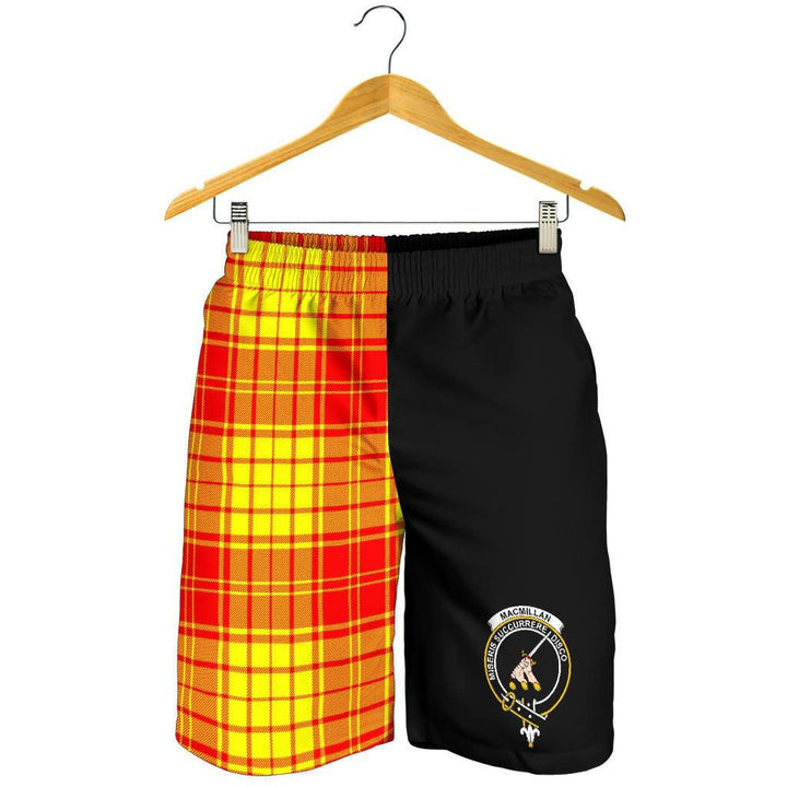 Scottish MacMillan Clan Crest Tartan Half of Me Men's Shorts