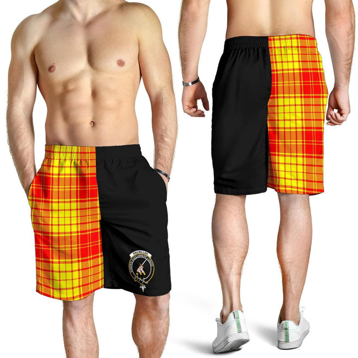 Scottish MacMillan Clan Crest Tartan Half of Me Men's Shorts