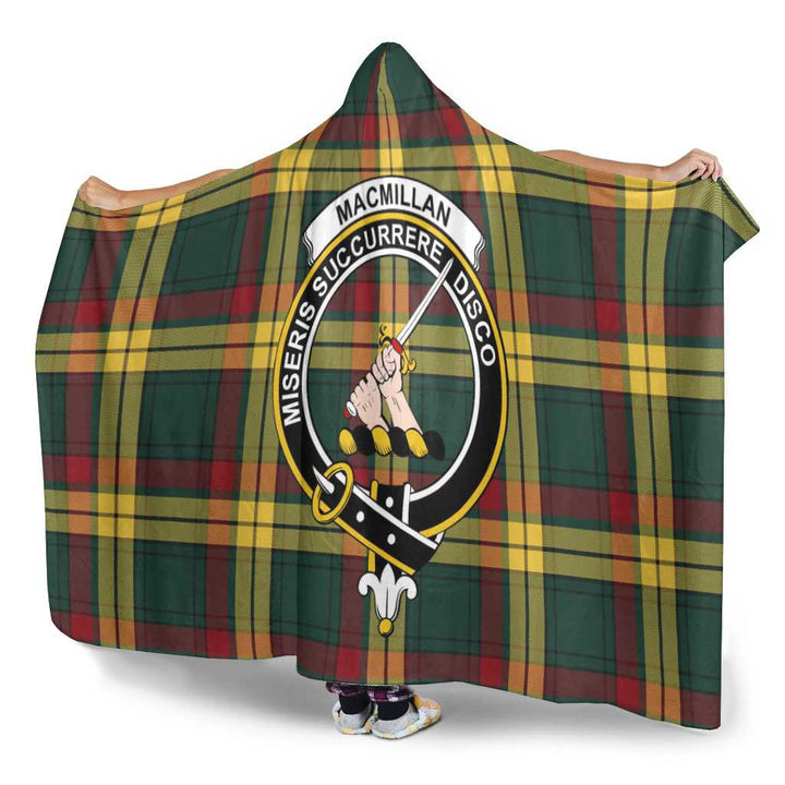 Scottish MacMillan Clan Crest Tartan Hooded Blanket Tartan Plaid 3