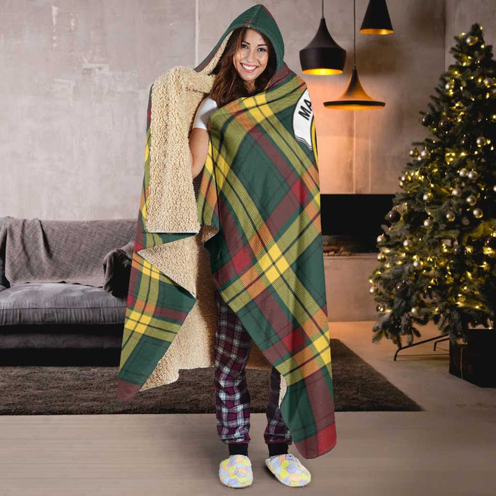 Scottish MacMillan Clan Crest Tartan Hooded Blanket Tartan Plaid 6