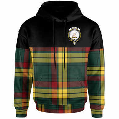 Scottish MacMillan Clan Crest Tartan Hoodie - Horizontal Style Front Side Tartan Plaid