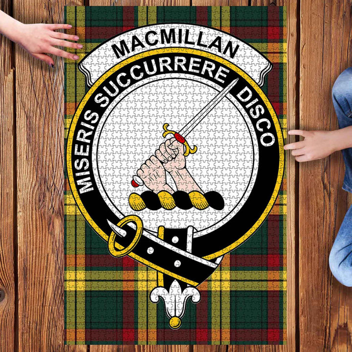 Scottish MacMillan Clan Crest Tartan Jigsaw Puzzle 3