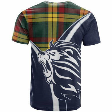 Scottish MacMillan Clan Crest Tartan T-Shirt - Bend Style Back Side Tartan Plaid