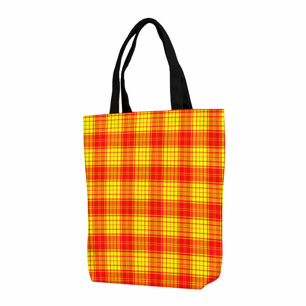 Scottish MacMillan Clan Tartan Canvas Bag With Shoulder Strap Tartan Plaid 1