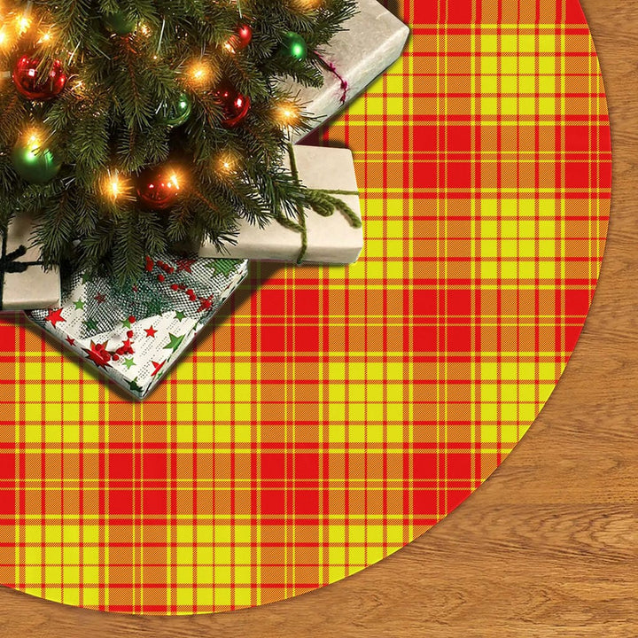 Scottish MacMillan Clan Tartan Christmas Tree Skirt No Tassels 2 Tartan Plaid