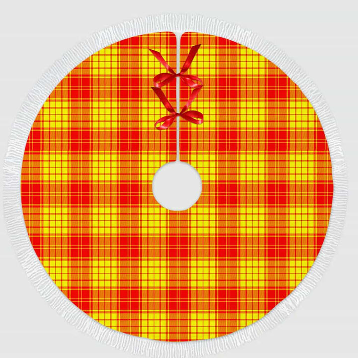 Scottish MacMillan Clan Tartan Christmas Tree Skirt Tassels 1 Tartan Plaid