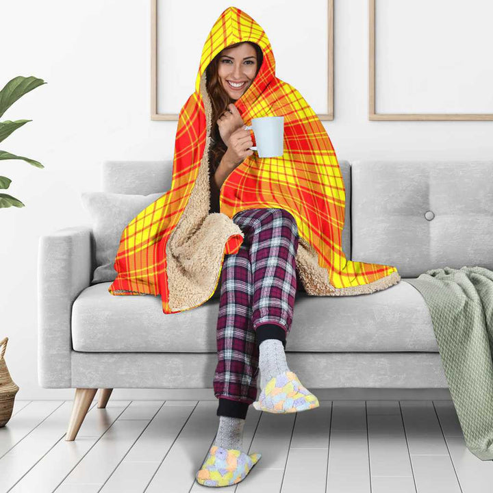 Scottish MacMillan Clan Tartan Hooded Blanket Tartan Plaid 5