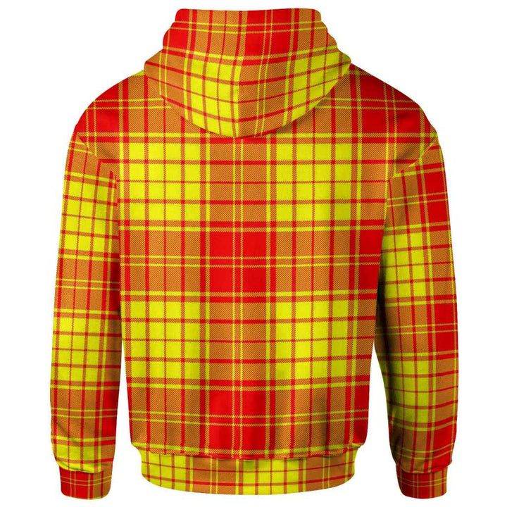 Scottish MacMillan Clan Tartan Hoodie Back Side Tartan Plaid