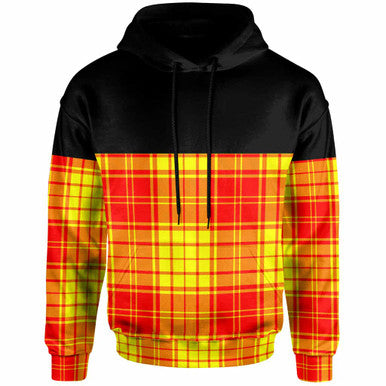 Scottish MacMillan Clan Tartan Hoodie - Horizontal Style Front Side Tartan Plaid