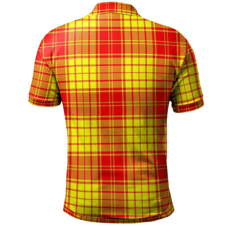 Scottish MacMillan Clan Tartan Polo Shirt Back Side Tartan Plaid