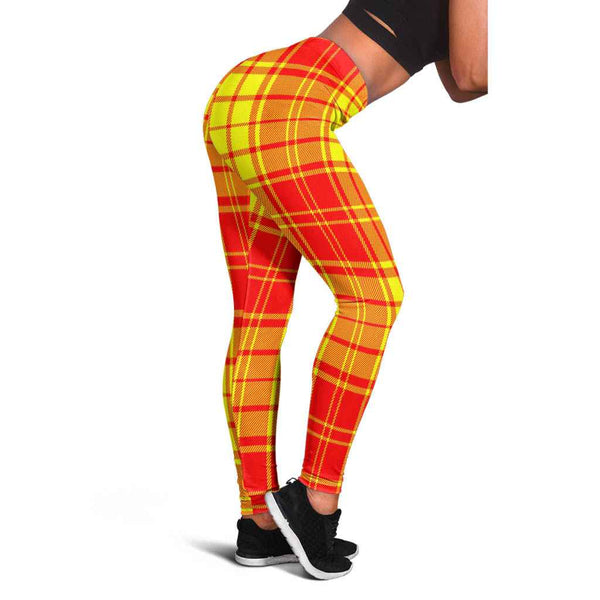 Scottish MacMillan Clan Tartan Women Leggings Tartan Plaid 1