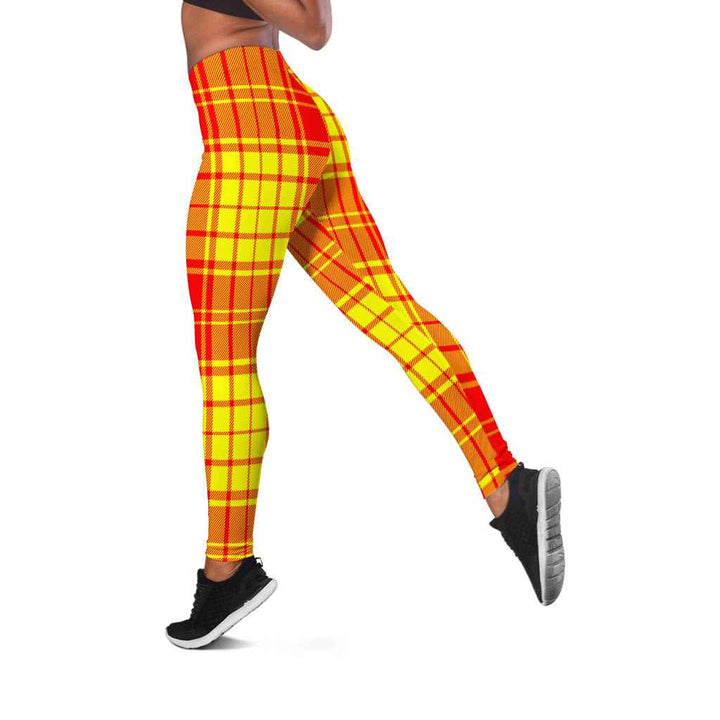 Scottish MacMillan Clan Tartan Women Leggings Tartan Plaid 2