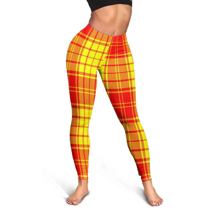 Scottish MacMillan Clan Tartan Women Leggings Tartan Plaid 3