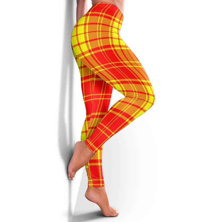Scottish MacMillan Clan Tartan Women Leggings Tartan Plaid 4