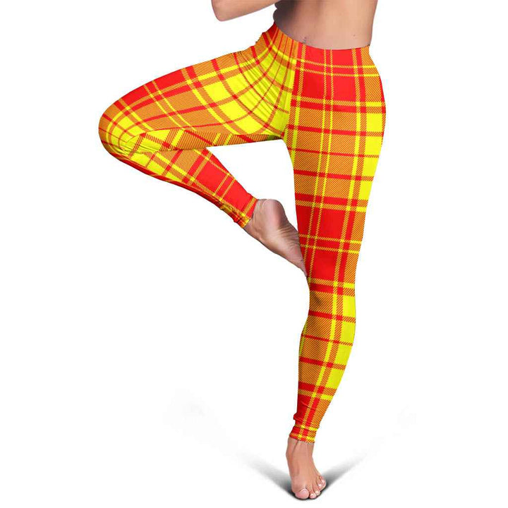 Scottish MacMillan Clan Tartan Women Leggings Tartan Plaid 5