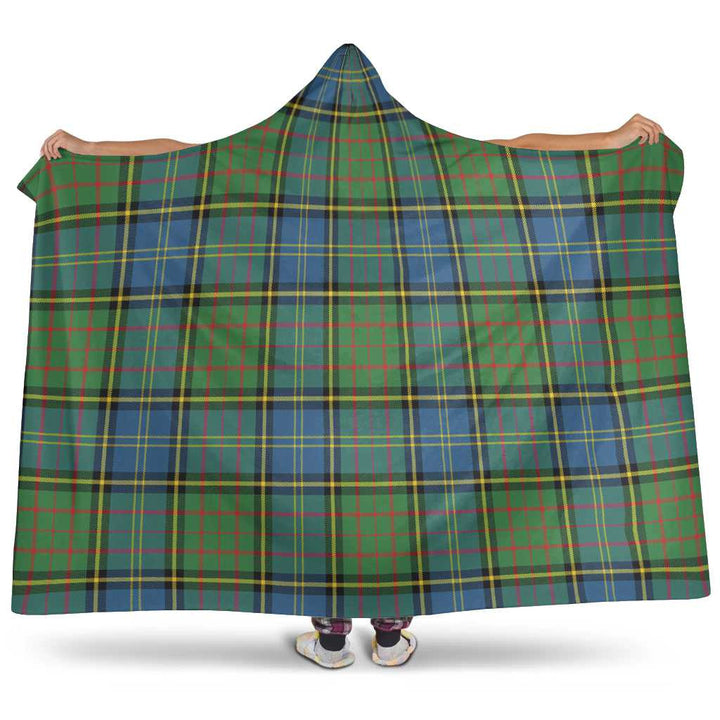 Scottish MacMillan Hunting Ancient Clan Tartan Hooded Blanket Tartan Plaid 1