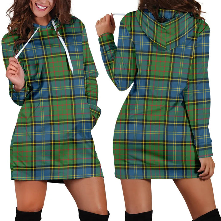 Scottish MacMillan Hunting Ancient Clan Tartan Hoodie Dress