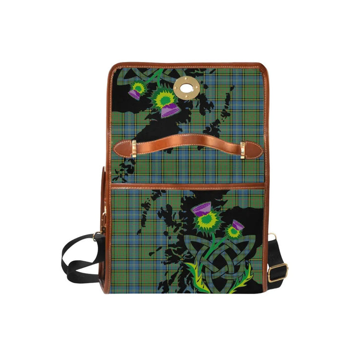 Scottish MacMillan Hunting Ancient Clan Tartan Waterproof Canvas Bag With Thistle Tartan Plaid 6