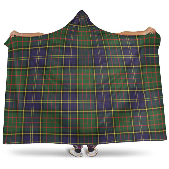 Scottish MacMillan Hunting Modern Clan Tartan Hooded Blanket Tartan Plaid 1