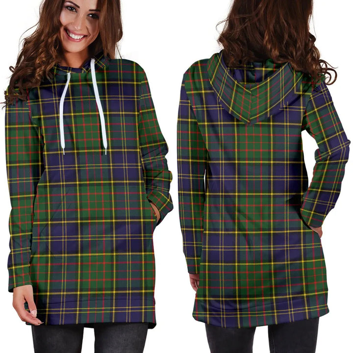Scottish MacMillan Hunting Modern Clan Tartan Hoodie Dress