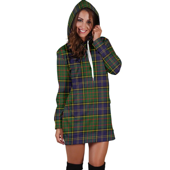 Scottish MacMillan Hunting Modern Clan Tartan Hoodie Dress