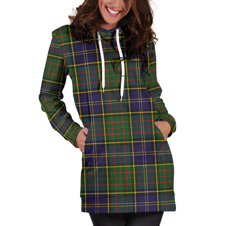 Scottish MacMillan Hunting Modern Clan Tartan Hoodie Dress
