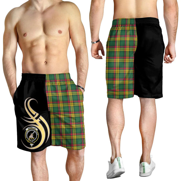 Scottish MacMillan Old Ancient Clan Crest Tartan Believe in Me Men's Shorts
