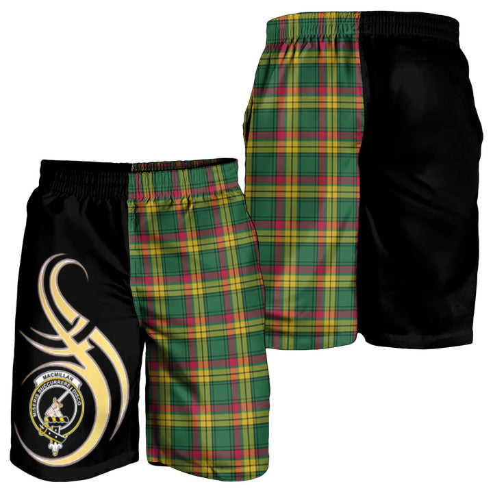 Scottish MacMillan Old Ancient Clan Crest Tartan Believe in Me Men's Shorts