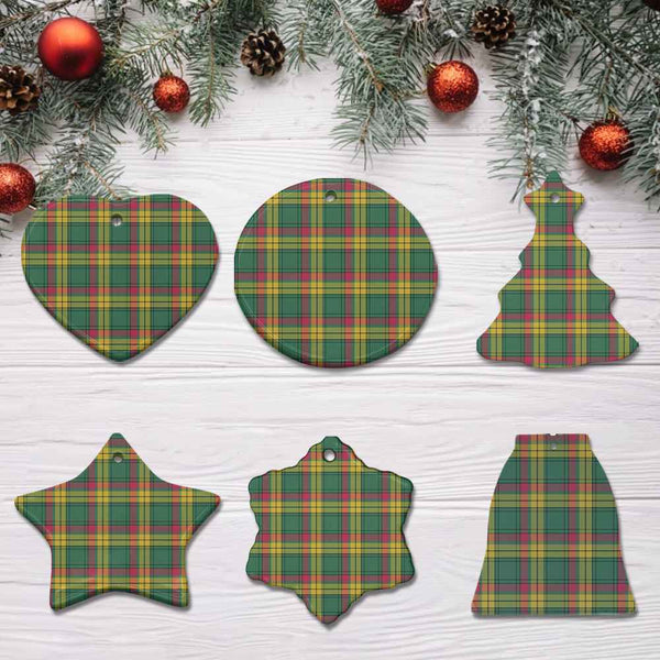 Scottish MacMillan Old Ancient Clan Tartan Ceramic Ornament All Tartan Plaid