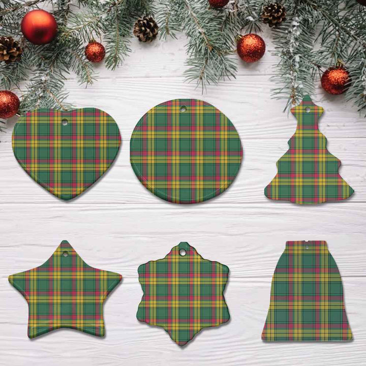 Scottish MacMillan Old Ancient Clan Tartan Ceramic Ornament All Tartan Plaid