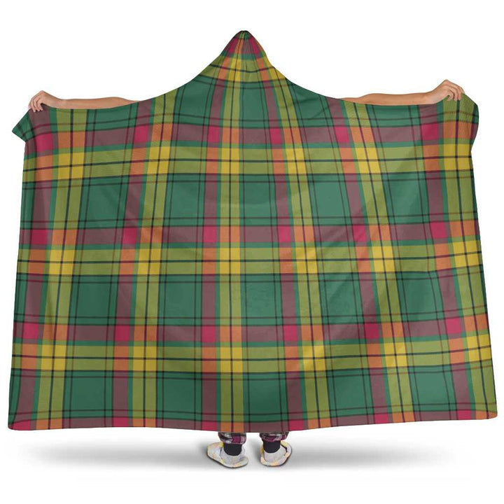 Scottish MacMillan Old Ancient Clan Tartan Hooded Blanket Tartan Plaid 1