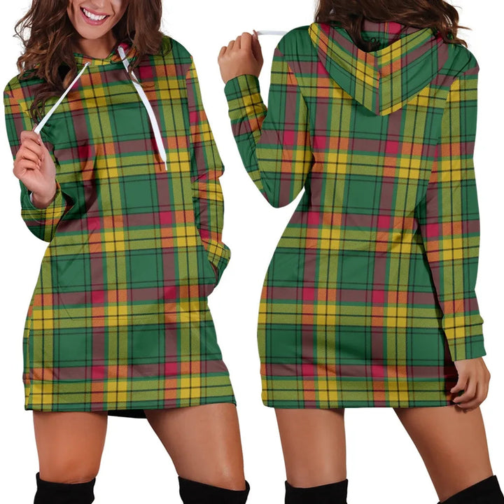 Scottish MacMillan Old Ancient Clan Tartan Hoodie Dress
