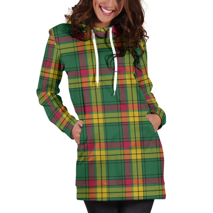 Scottish MacMillan Old Ancient Clan Tartan Hoodie Dress